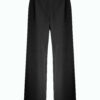 PALAZZOHOSE Bundfalte schwarz