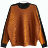 STRICK-SWEATER<br />rusty orange/schwarz