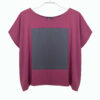 SQUARE TOP berry/grau