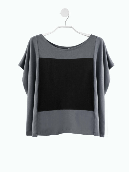 SQUARE TOP grau/schwarz
