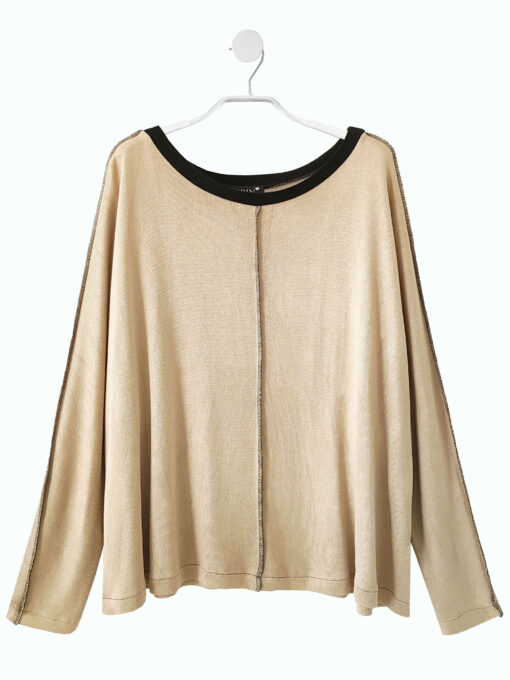 SOFT KNIT PULLOVER warm sand