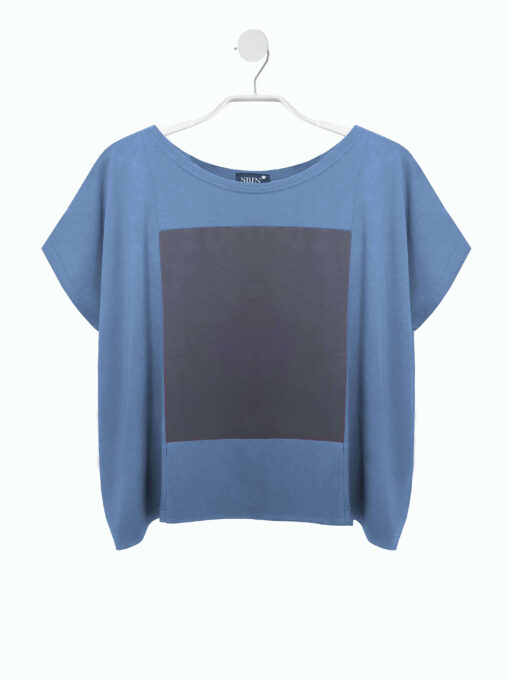 SQUARE TOP powderblue/grau