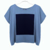SQUARE TOP powderblue/nachtblau