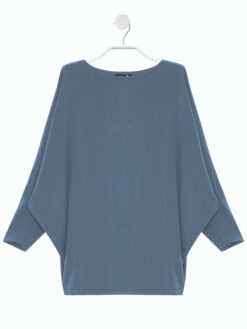 Alternative view of TRAPEZ LONGSLEEVE rauchblau