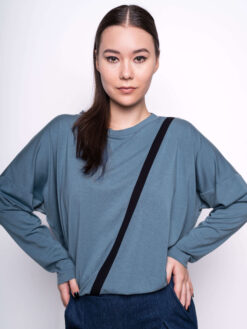 HIP-TOP LONGSLEEVE rauchblau