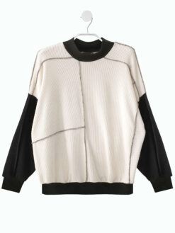 SWEATER PATCH off-white/schwarz