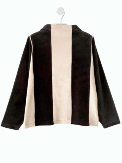 PULLOVER BLOCKSTREIFEN sand/schwarz